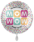 Preview: Folienballon - MOM - WOW - ø 43cm